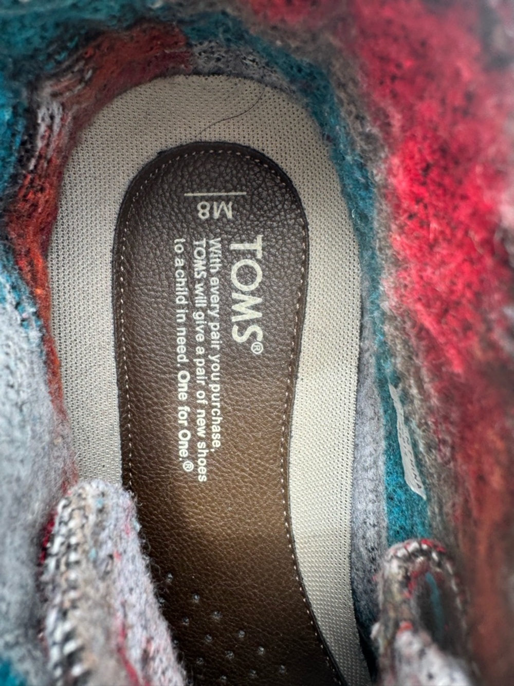 TOMS Woven Desert Colorful Textile Chukka High Tops - Picture 4 of 5
